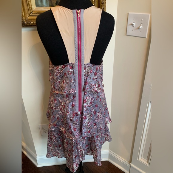 Silk Tiered Floral Summer Dress - Picture 7 of 11